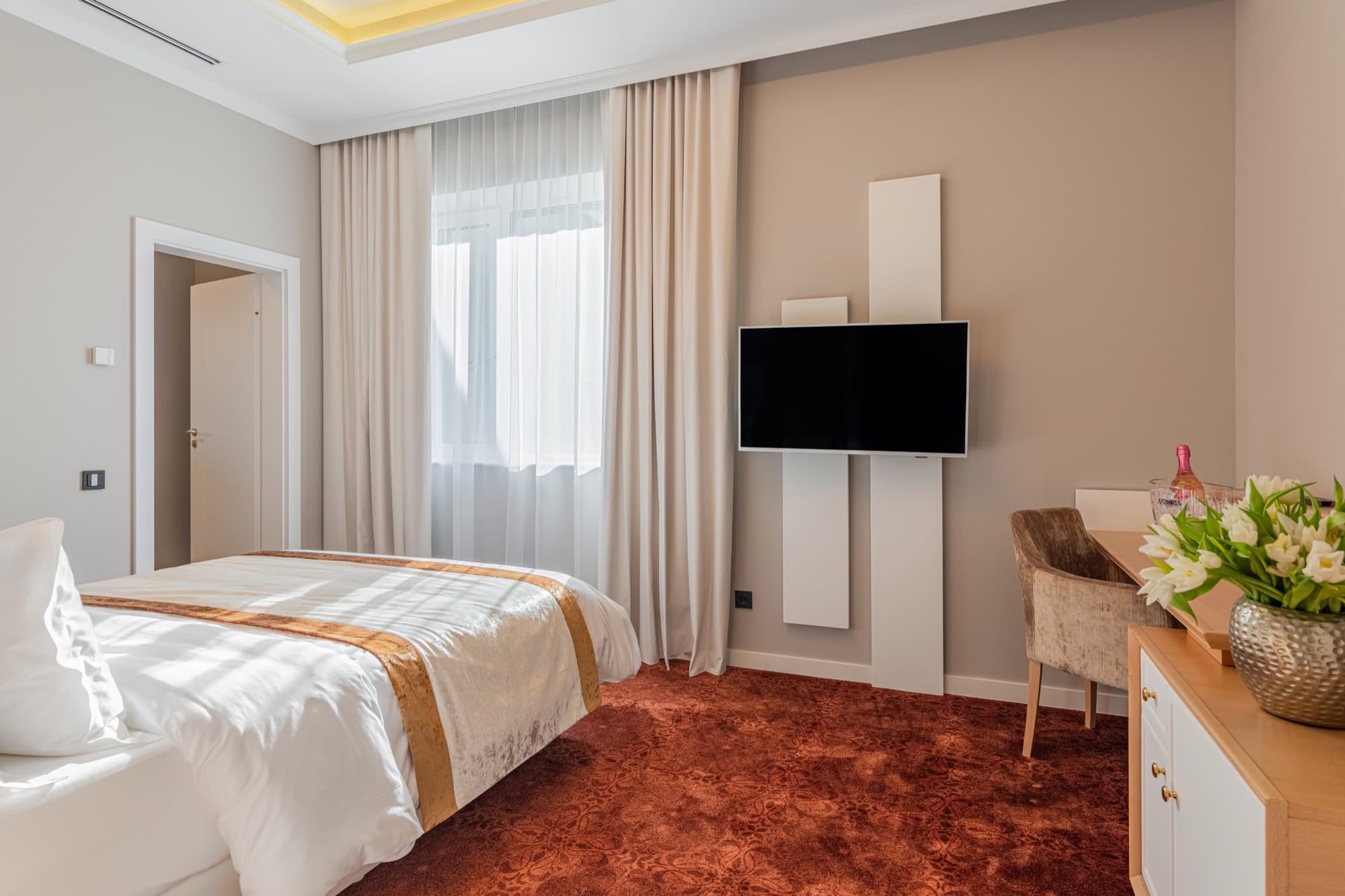 Guest room at Pergola Boutique Hotel Bucharest