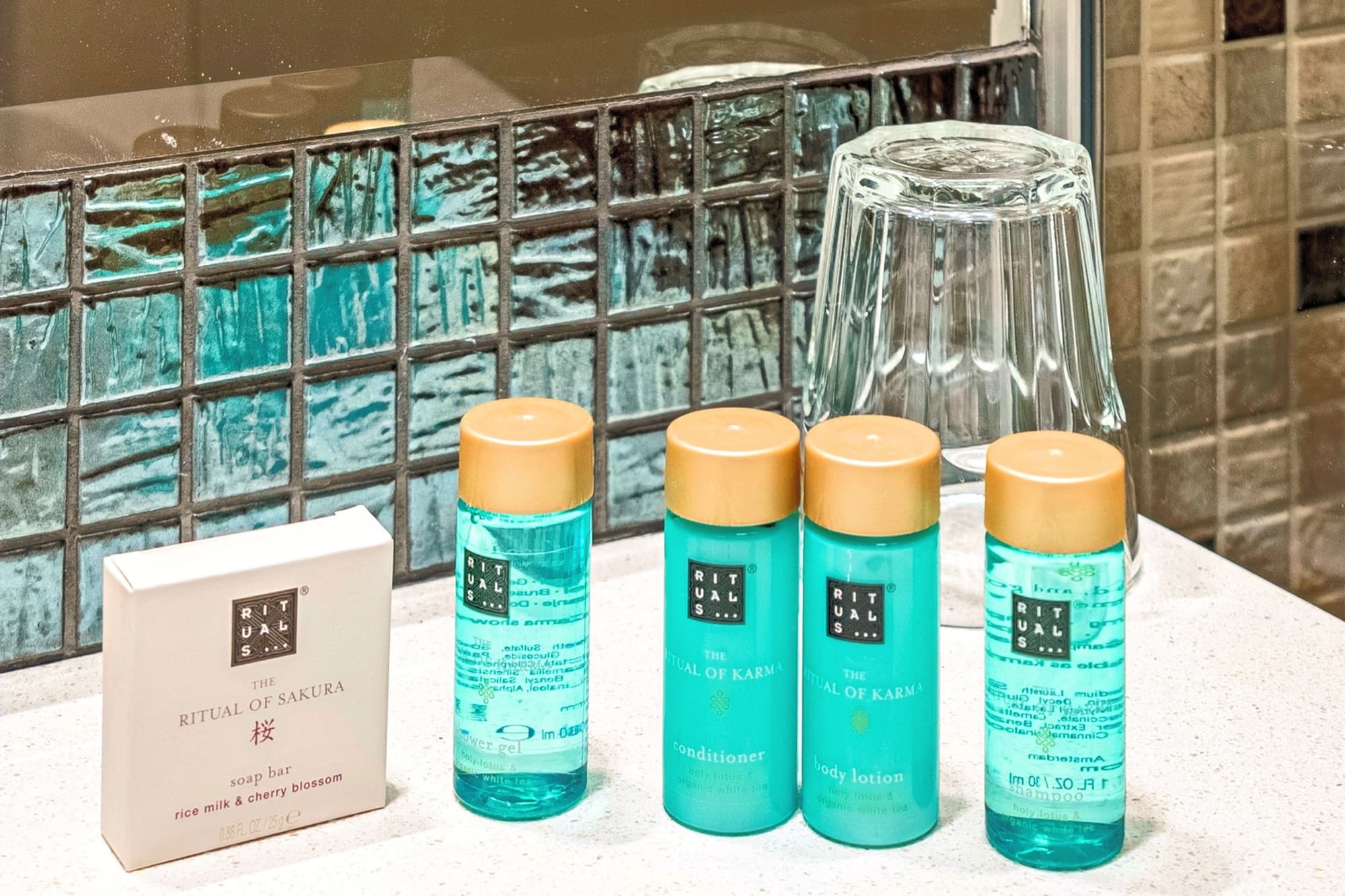 Bath amenities at Pergola Boutique Hotel Bucharest
